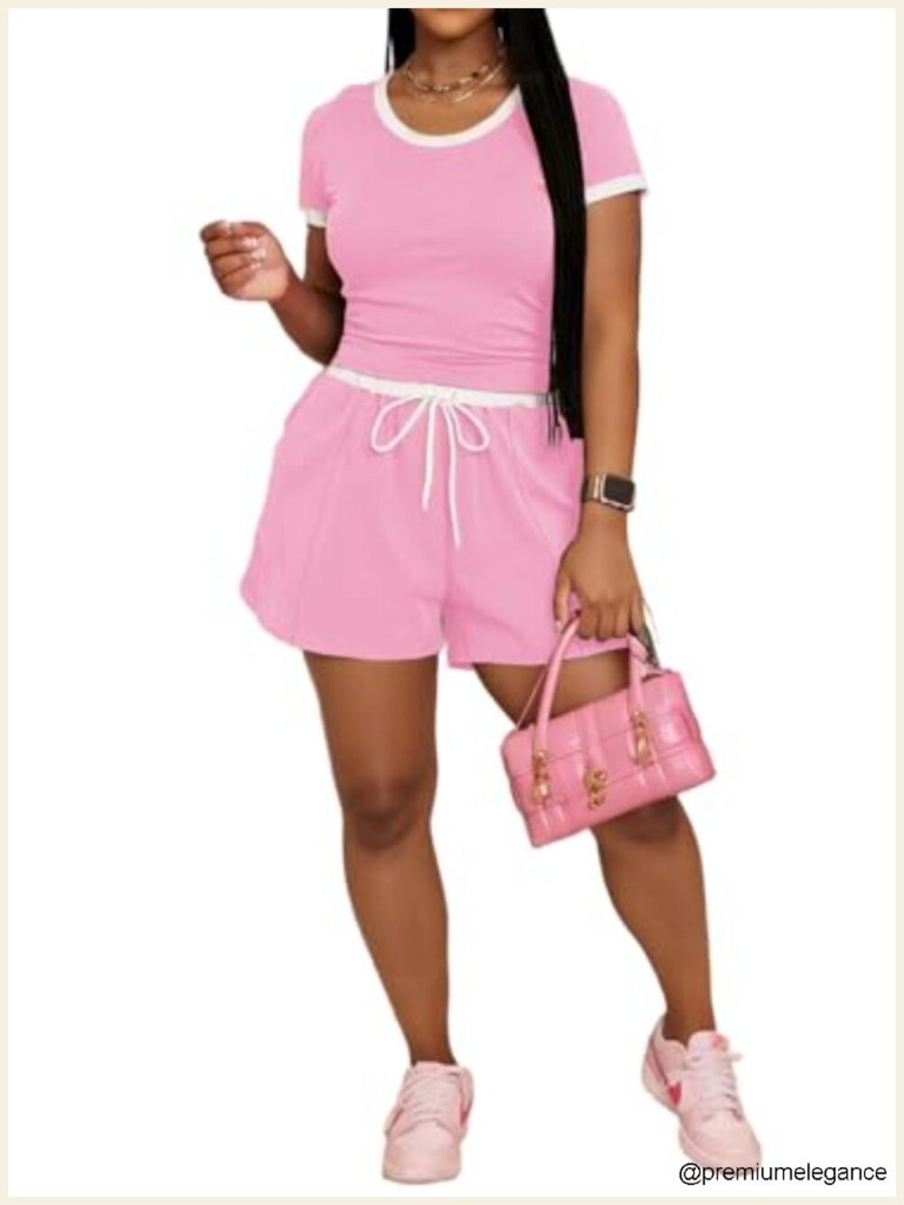 2 Piece Ribbed Knit Lounge Set with Shorts